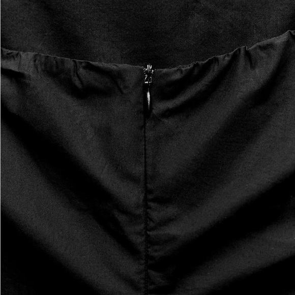 RAISED FLOWERS STRAPLESS DRESS - Picture 6 of 7